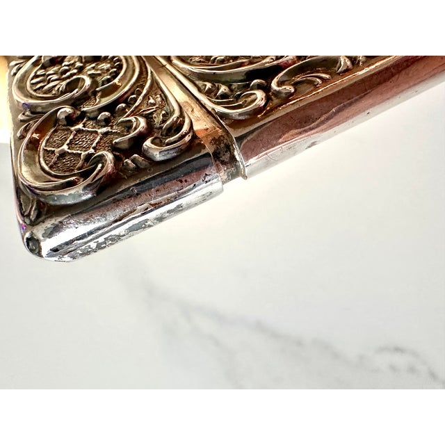 Antique 1909 Edwardian Sterling Silver Stag Calling Card Case by Crisford & Norris For Sale - Image 16 of 16