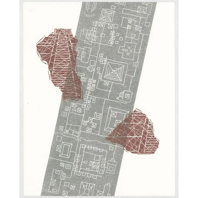 1995 "Hecho in Mexico" woodcut on paper; pencil signed, titled and numbered 17 of 55.