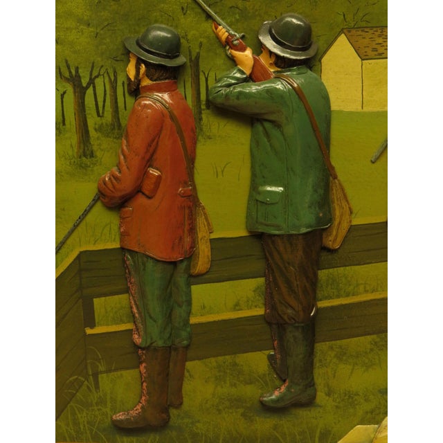 Country Corner Hand Painted Hunting Sign Ball Trap, 1980s For Sale - Image 10 of 14