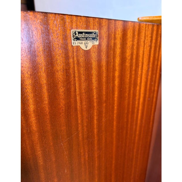 Brown Mid-Century Modern Teak Wardrobe by Austinsuite, 1960 For Sale - Image 8 of 15