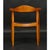 Mid-Century Modern Oak Round Chair in the Style of Hans Wegner For Sale - Image 9 of 12