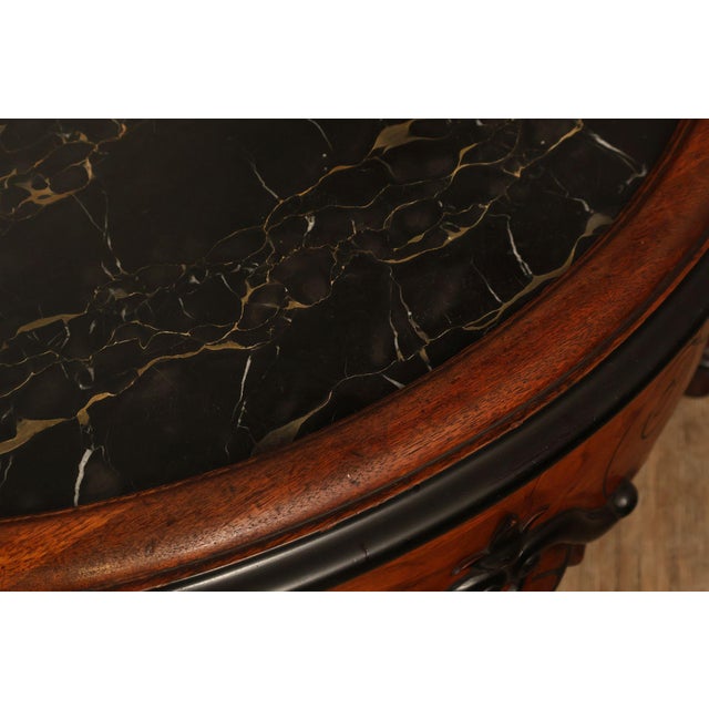 Antique American Renaissance Revival Walnut Mirrored Etagere Hall Tree For Sale - Image 9 of 18
