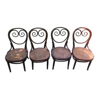 Thonet Cafe Bentwood Chairs - Set of 4 For Sale
