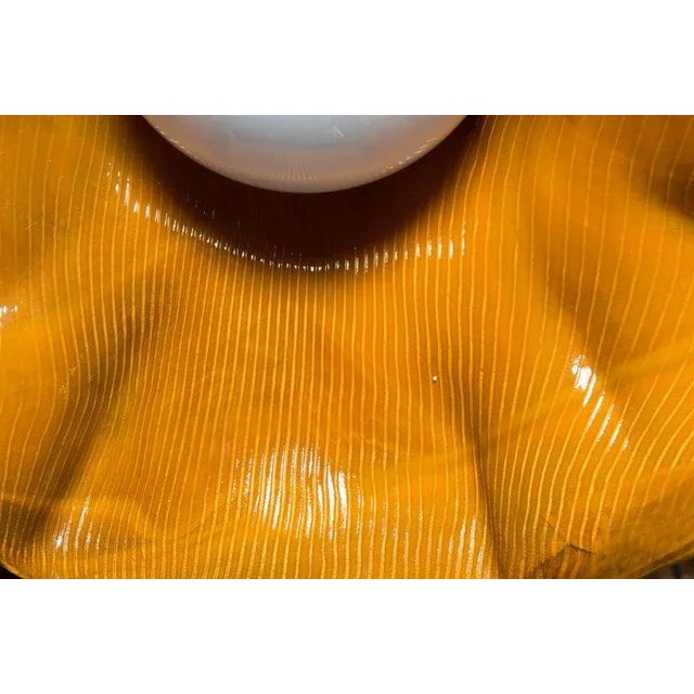 Orange 1960s Orange Venini Murano "Hat" Style Pendant by Toni Zuccheri For Sale - Image 8 of 13