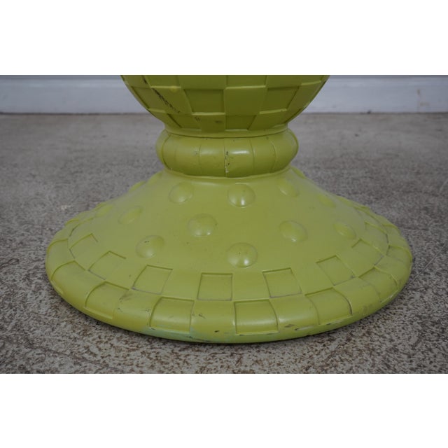 Mackenzie Childs 3 Piece Table & Chair Patio Set Chairish