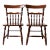 Mid Century Windsor Style Dining Chairs Pair For Sale