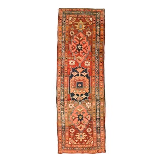 1920s Antique Persian Runner Rug. 3'4"x 10'3" For Sale