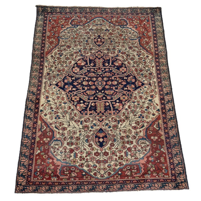 Sarouk Floral Medallion Rug by Ignoto for Ignoto For Sale - Image 11 of 11