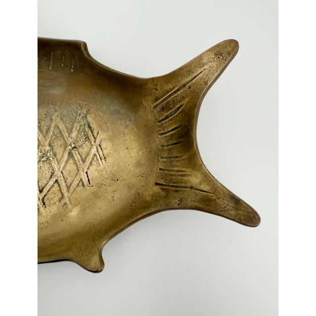 1950s Japanese Brass Fish Dish For Sale In Sacramento - Image 6 of 8