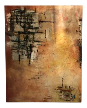 Abstract Mixed Media Painting