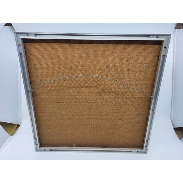 Victor Vasarely, Optical Composition, 1950s, Offset Print, Framed For Sale - Image 4 of 9