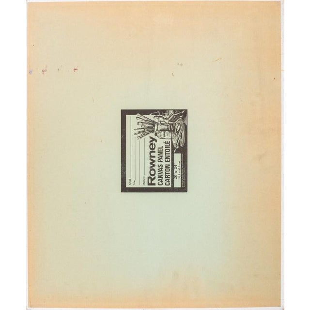 Textile Domenick Capobianco Abstract Oil on Canvas Panel For Sale - Image 7 of 7