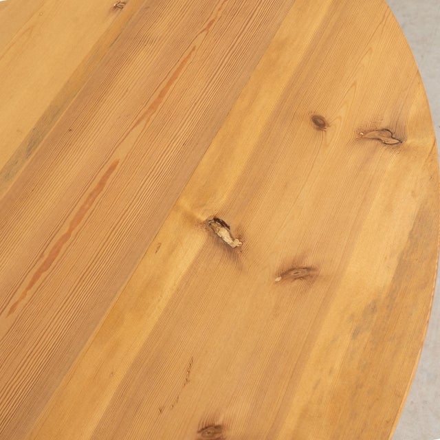 Brown Pair of 19th Century Swedish Pine Demilune Console Tables For Sale - Image 8 of 17