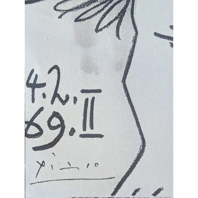 Pablo Picasso, Nude The Painter and His Model, 1972, Lithograph and Stencil For Sale - Image 3 of 10