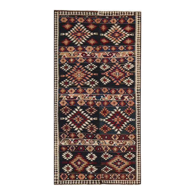 Vintage Shahsavan Persian Kilim in Polychromatic Patterns by Rug & Kilim For Sale