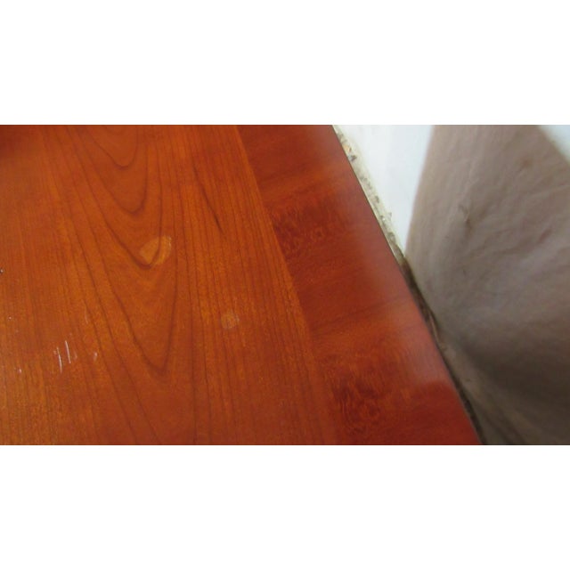 1980s Baker Furniture French Empire Cherry Wood and Parcel Ebonized Sideboard For Sale - Image 6 of 10