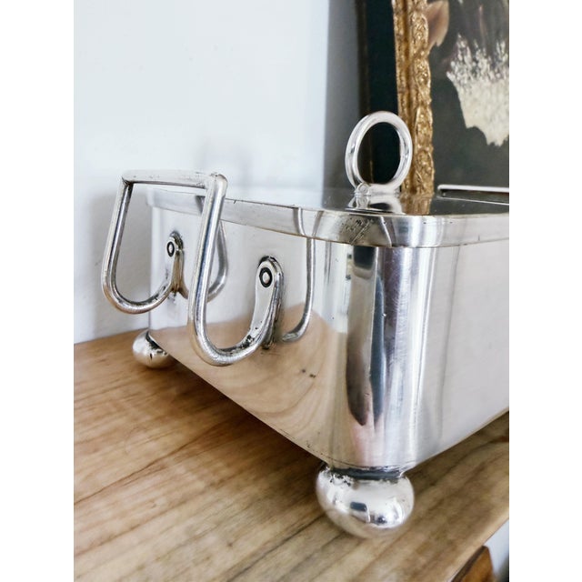 Vintage Ellerman Lines Silver Plated Sardine Serving Box For Sale In New York - Image 6 of 8