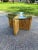 Modular Woven Rattan Block Side Table or Petite Coffee Table with Round Glass Top What a great center piece for your...