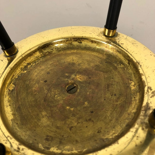 Black Mid-Century German Hollywood Regency Metal Brass Umbrella Stand, 1950s For Sale - Image 8 of 14