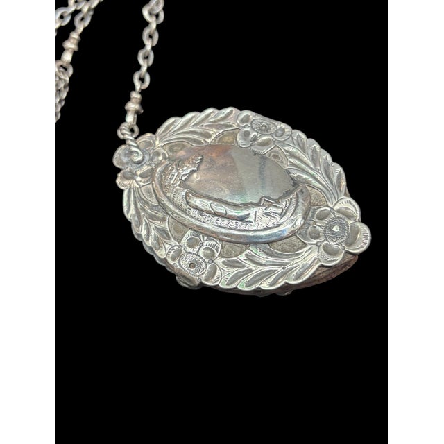 Victorian Jewelry Chatelaine With Five Notions/Accessories Hallmarked English Sterling For Sale - Image 12 of 16