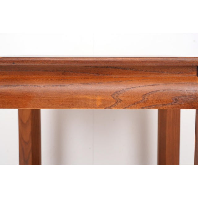 Vintage 1970s Ming Style Wood Side Table For Sale In New York - Image 6 of 9