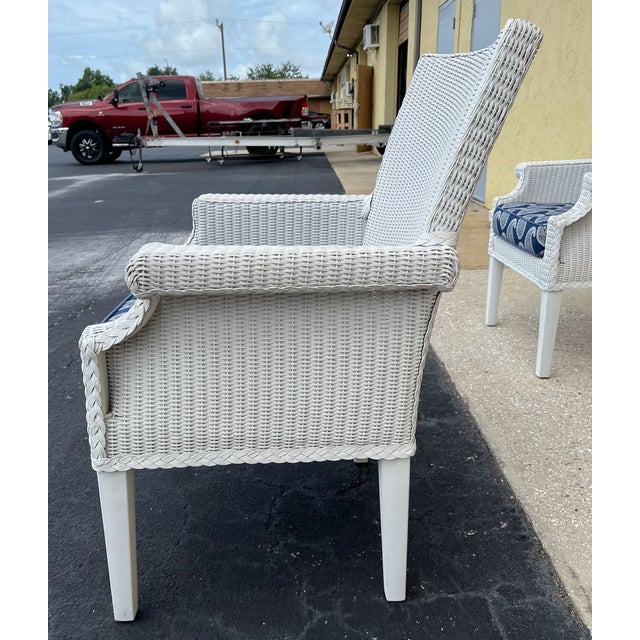 Early 21st Century Pair of Lloyd Flanders Hampton Armchairs For Sale - Image 5 of 14