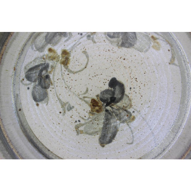 Ceramic Vintage Large Studio Pottery Platter For Sale - Image 7 of 9