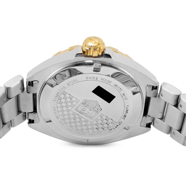 Early 21st Century Tag Heuer Formula 1 41mm Waz1120 Blue Dial Gold Plated Steel Quartz Watch For Sale - Image 5 of 9