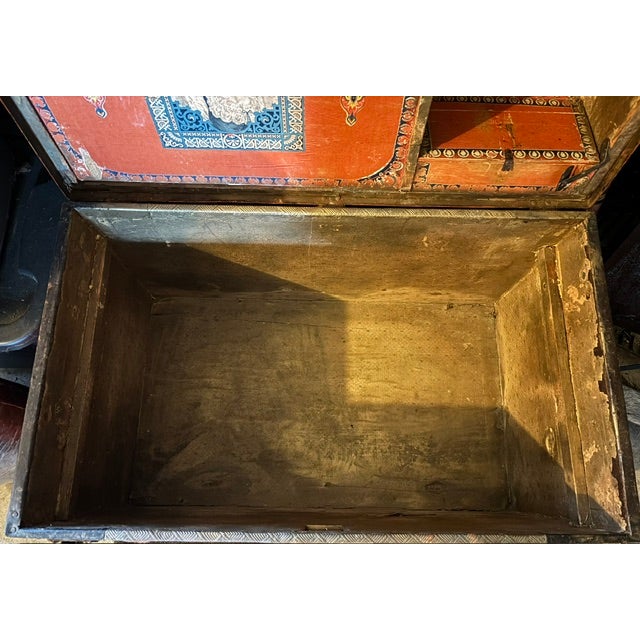 Wood Late 19th Century PCW-Victorian High End Dome Top Bridal Steamer Trunk W/Historical Extra! For Sale - Image 7 of 18