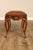 Rococo Style Leather Upholstered Carved Mahogany Window Bench For Sale - Image 10 of 18