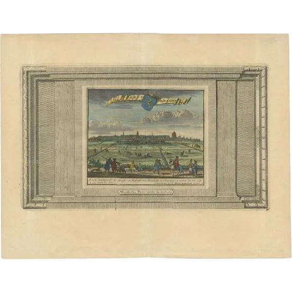 City of Leeuwarden in Friesland, 1725, Paper For Sale