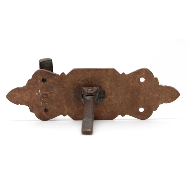 Vintage Bronze Aesthetic Door Bell Lever or Knocker For Sale - Image 4 of 5