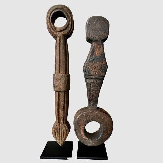 Modern Antique Nepalese Mounted Ghurra- A Set of 8 For Sale - Image 3 of 10