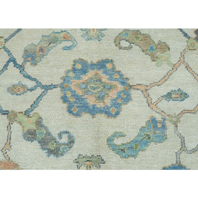 Turkish Oushak Rug 5'1" x 7'3" #17209 For Sale In Houston - Image 6 of 8