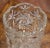 Vintage French Glass Vase With Etched Floral Motifs For Sale - Image 4 of 8