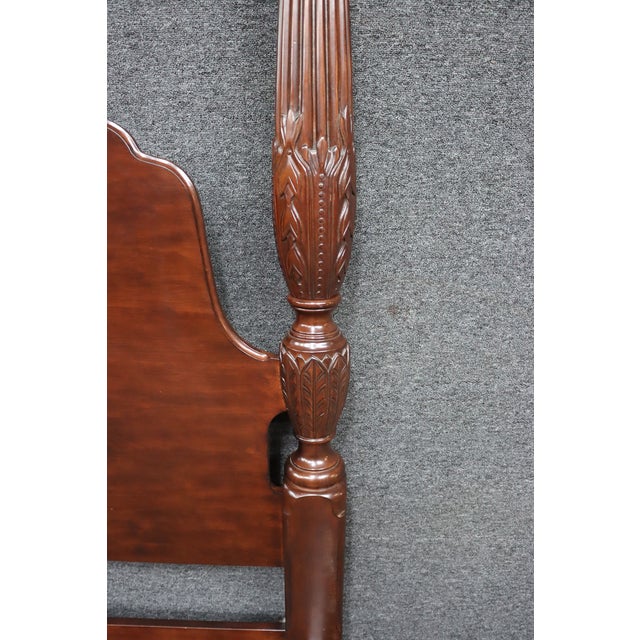Kincaid Cherry Queen Four Poster Bed For Sale - Image 14 of 14