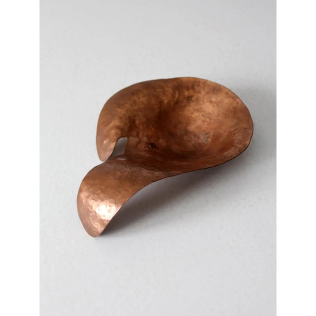 Mid 20th Century Vintage Abstract Copper Bowl For Sale - Image 5 of 8