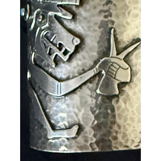 Metal Bespoken Sculptural Sterling Silver Bracelet by Graziella Laffi For Sale - Image 7 of 14