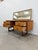 Authentic vintage mid century modern teak dressing table / vanity / desk with mirror. This piece is in excellent condition...
