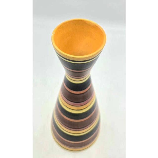 1960s Mid 20th Century Italian Ceramic Vase For Sale - Image 5 of 10