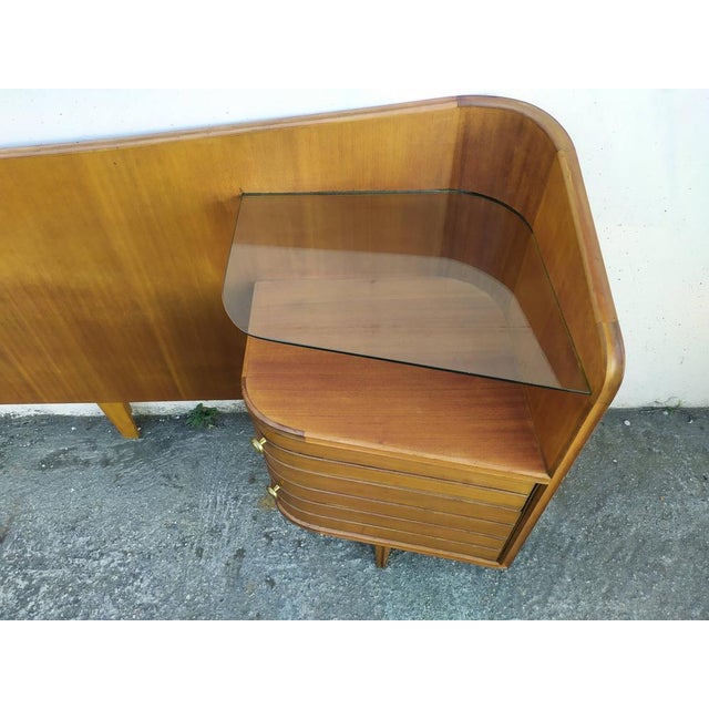 Vintage Wooden Headboard, 1960s For Sale - Image 10 of 18