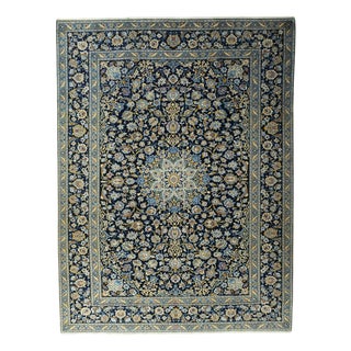 Hand-Knotted Kashan Oriental Rug For Sale