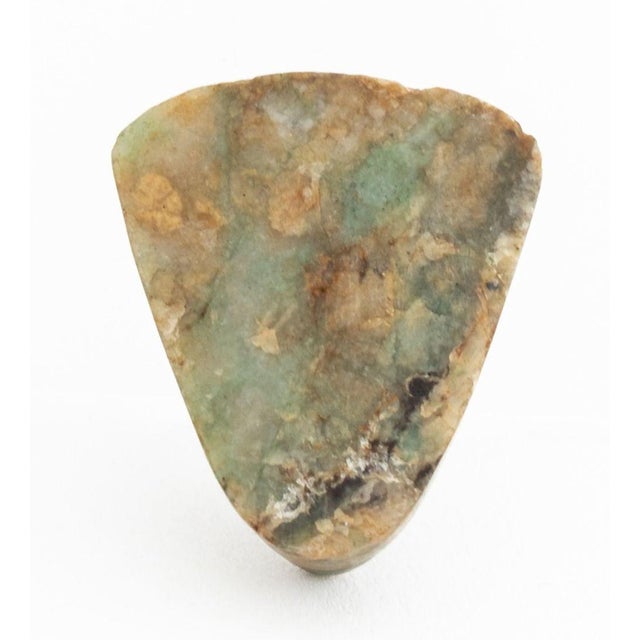 15th Century & Earlier Mayan Pre-Columbian Pottery Figure & Stone Head, 2 For Sale - Image 5 of 5