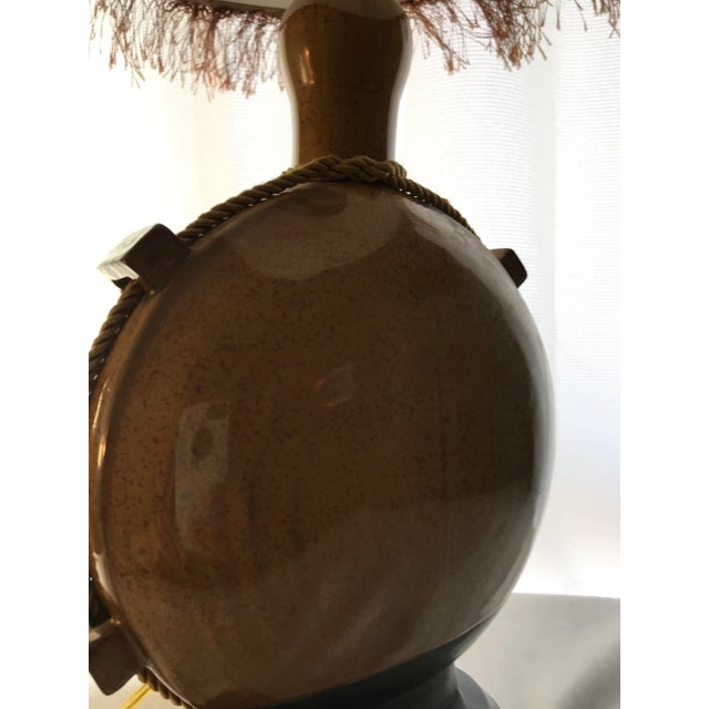 Ceramic Mainland Smith Tassel Lamp and Shade For Sale - Image 7 of 13