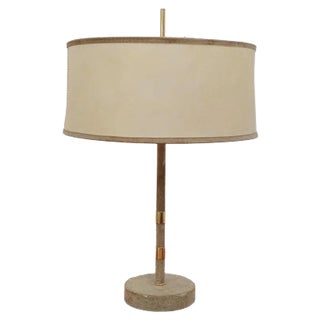 Suede Table Lamp, 1950s For Sale