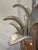 Vintage 1970s Aluminum Tropical Leaf/Palm Table Lamps - a Pair For Sale - Image 4 of 10