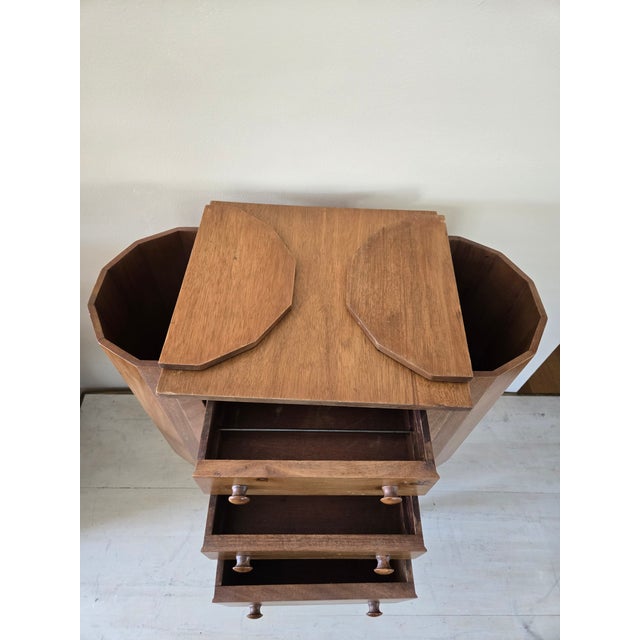 Early 20th Century Early 20th Century Martha Washington Style Sewing Cabinet For Sale - Image 5 of 10