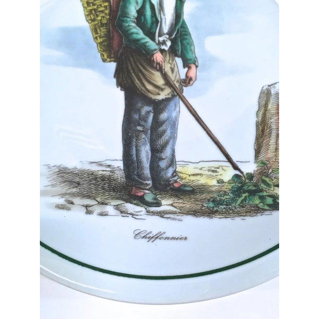 Realism Vintage Trades of Old Paris Plate;Ragpicker For Sale - Image 3 of 4