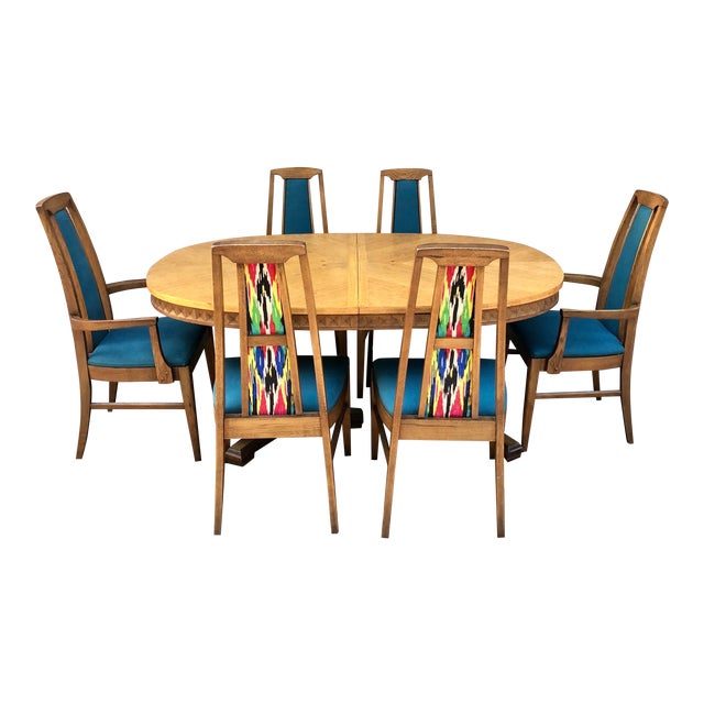 Mid Century Modern Dining Set 9 Pieces Chairish