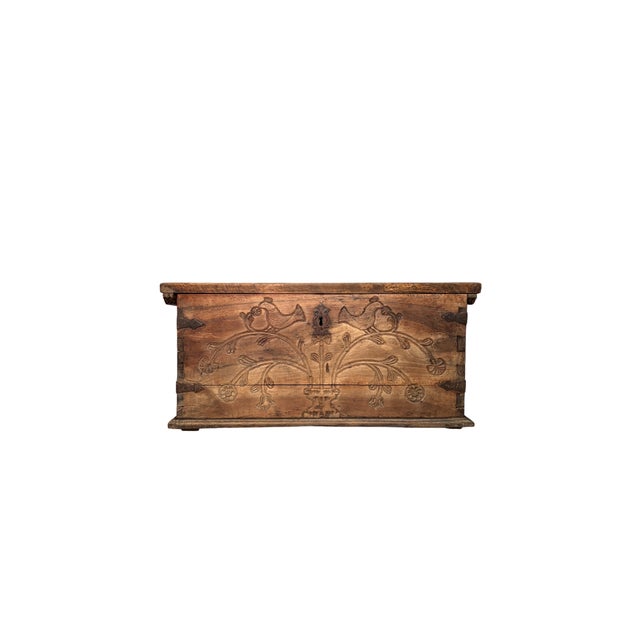 Medieval Chest in Chestnut For Sale - Image 4 of 4